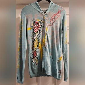 Ed Hardy Hoodie with Zipper